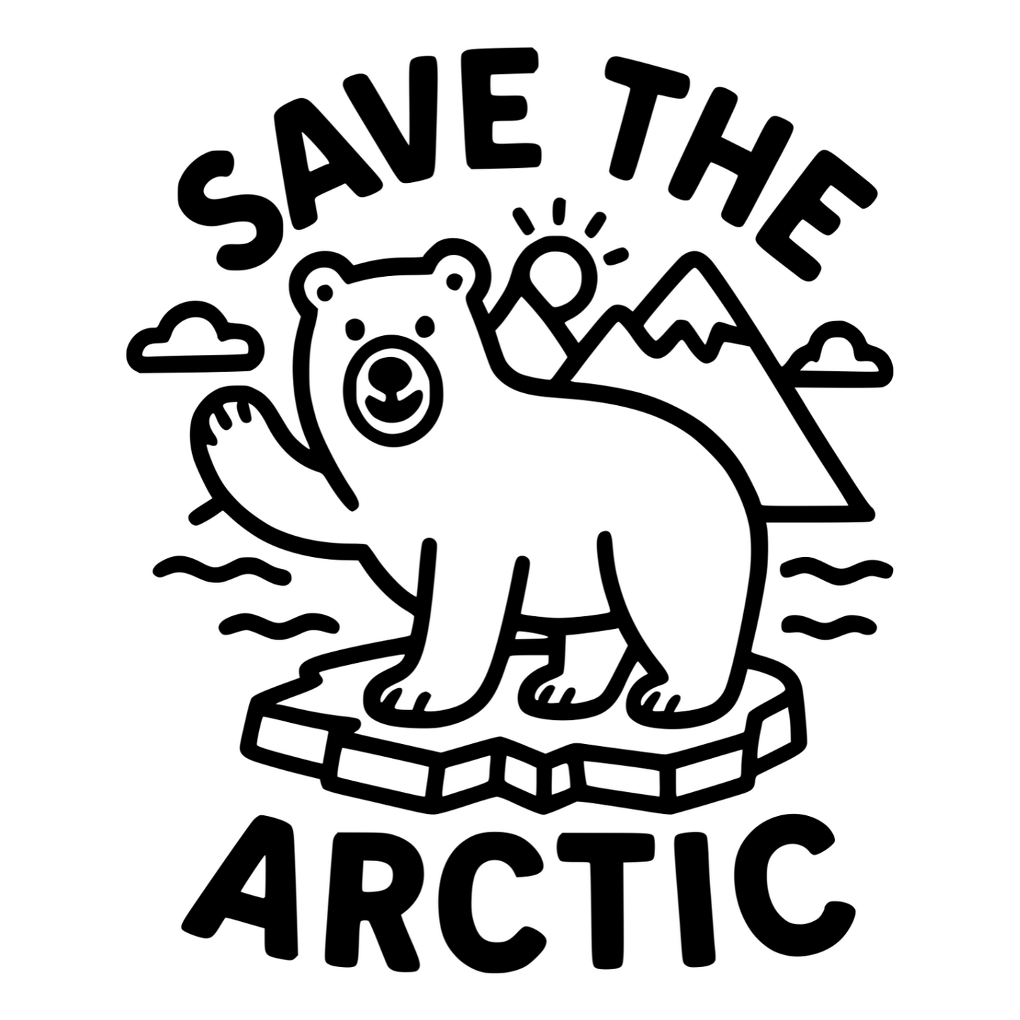 Save The Arctic - Digital File - XCS Friendly Digital My Custom Designs PNG