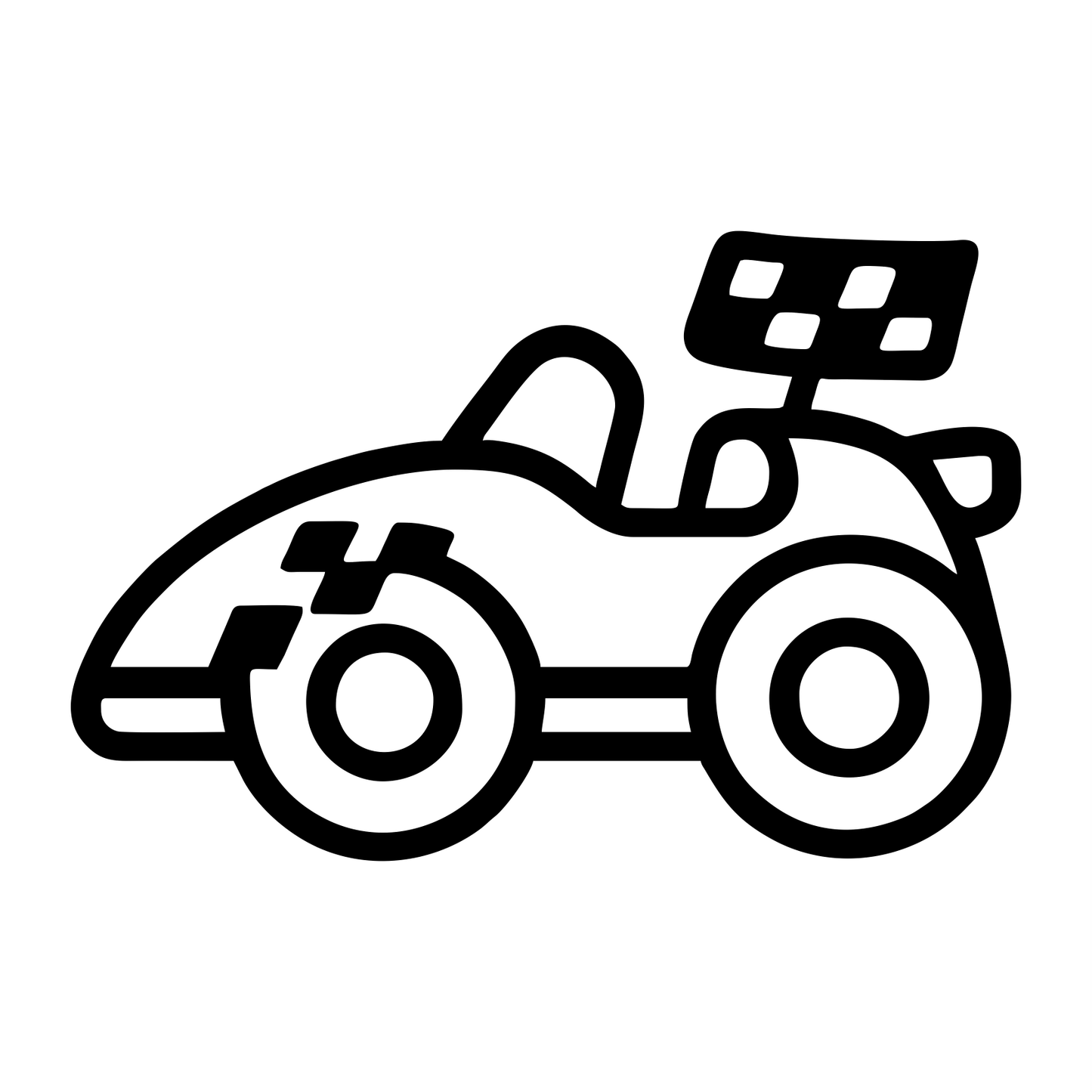 Cartoon Race Car Toy - Digital File - XCS Friendly Tumbler My Custom Designs PNG