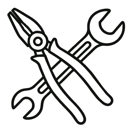 Pliers and Wrench Combo - Vector Graphics - Digital File