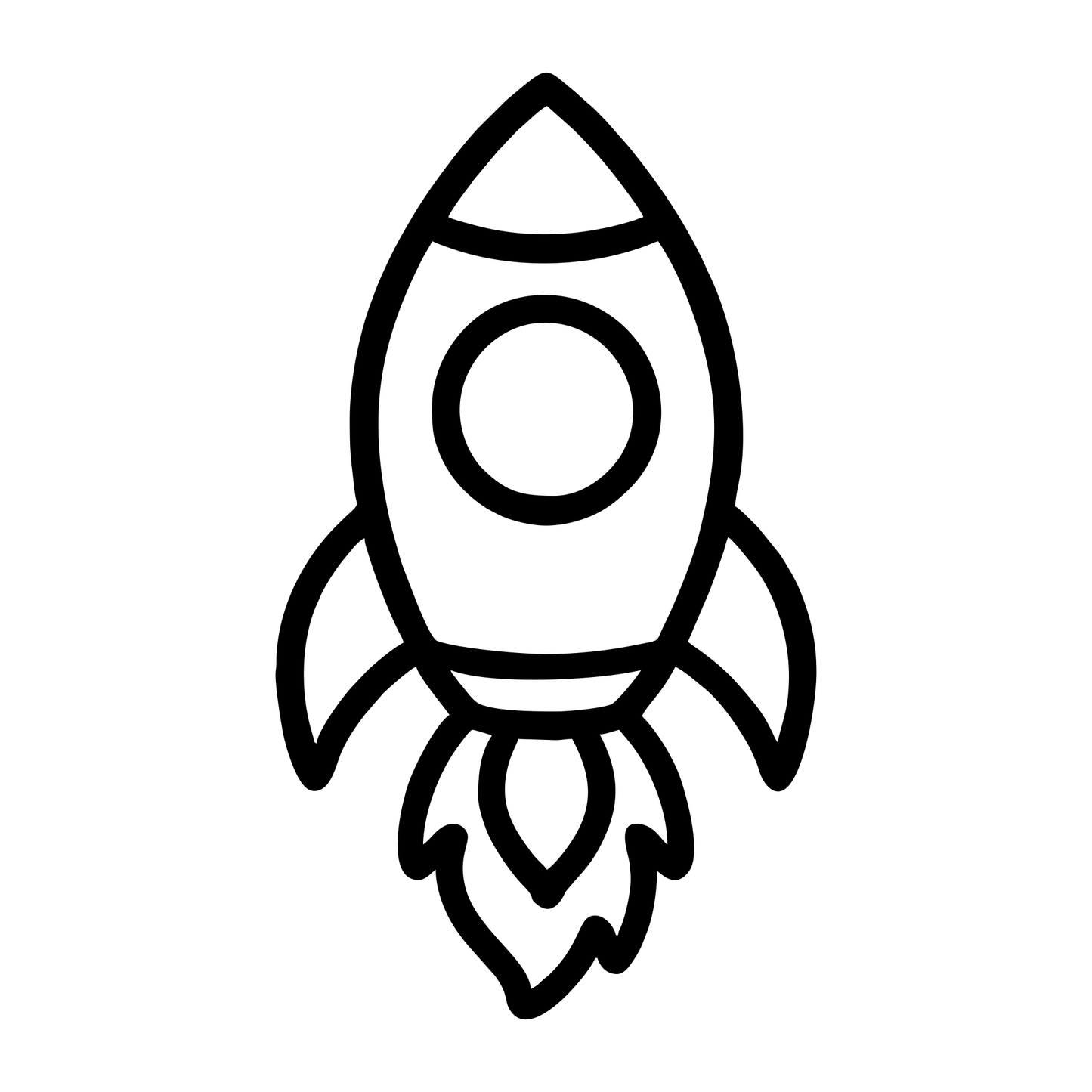 Cartoon Rocket Toy - Digital File - XCS Friendly Tumbler My Custom Designs PNG