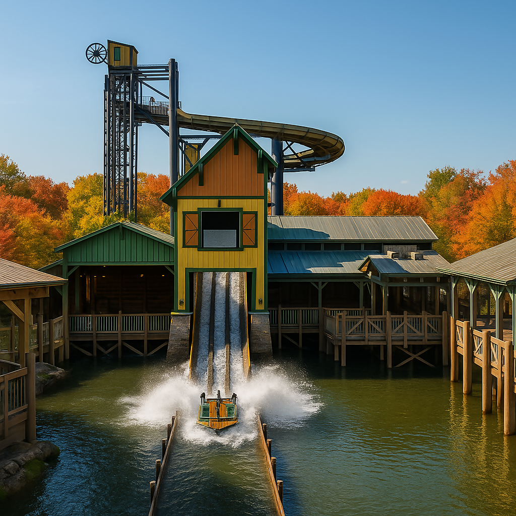 Mystic River Falls - Silver Dollar City - Missouri United States - Rendered - Digital File Digital My Custom Designs PDF