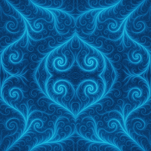 Water and Ocean - Blue Ocean Currents Forming Fractal Swirls - Pattern - Digital File Digital My Custom Designs PDF