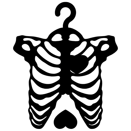 Halloween Decor - Rib Cage Heart hanger - Digital File Tumbler My Custom Designs