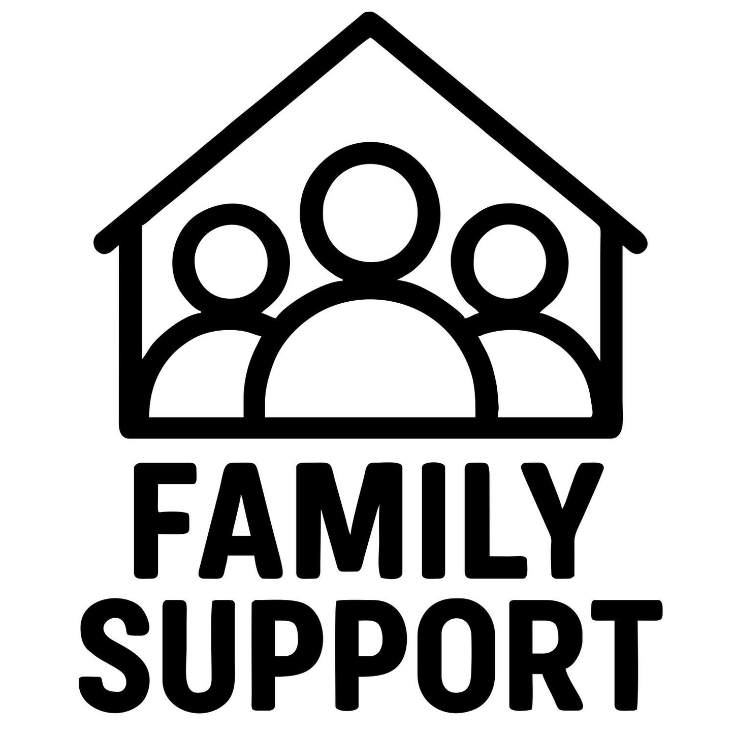 Family Support Badge - Digital File - XCS Friendly Digital My Custom Designs PNG
