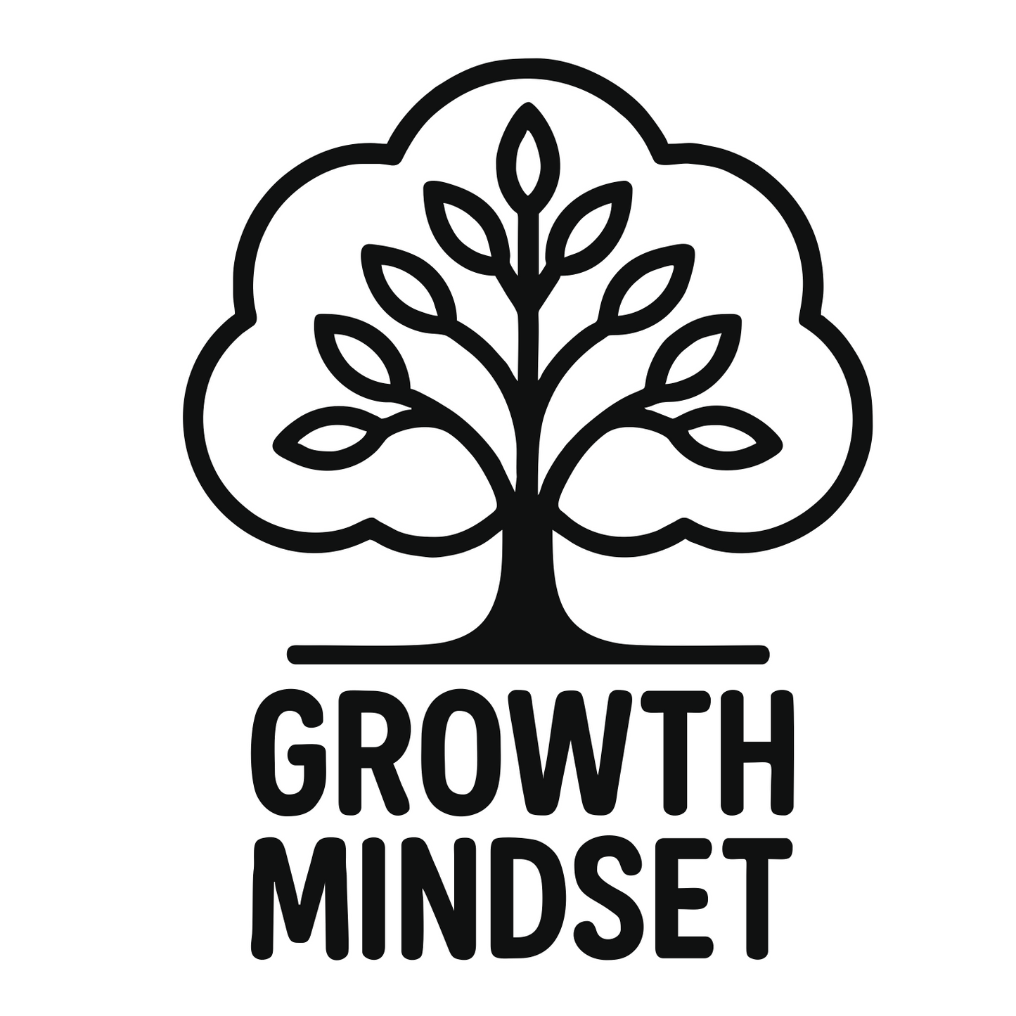 Growth Mindset Tree - Digital File - XCS Friendly Digital My Custom Designs PNG