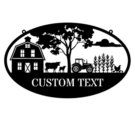 Farm - Metal Signs/ Home Decor - Digital File Digital My Custom Designs ZIP File