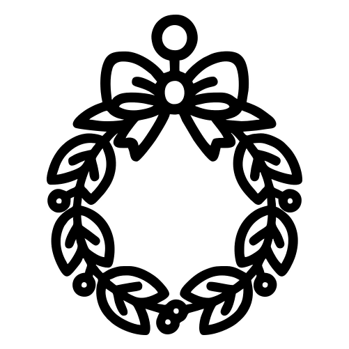 Mini Wreath Ornament - Digital File - XCS Friendly Digital My Custom Designs PDF