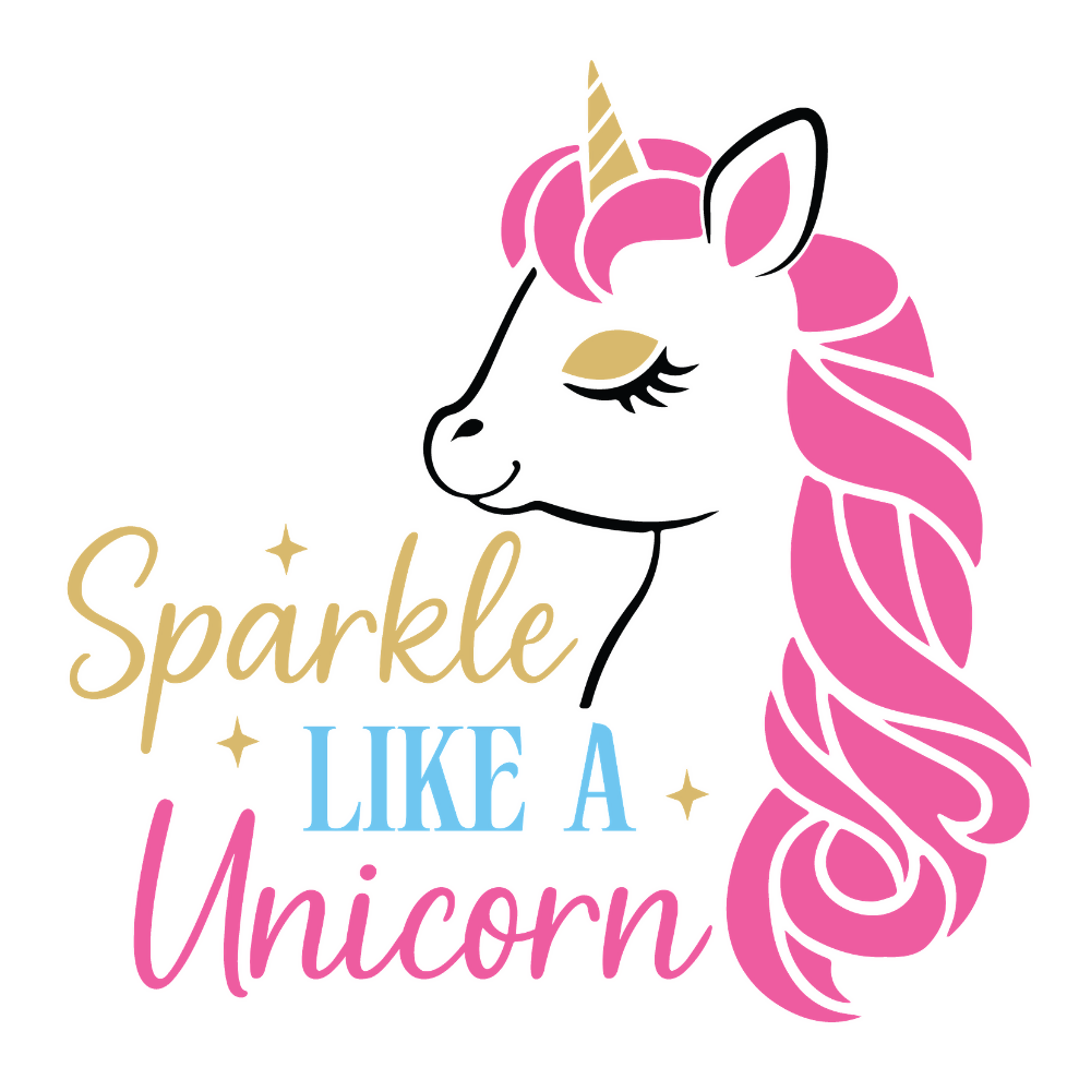 Sparkle Like A Unicorn - Unicorns - T Shirt Designs - Digital File Digital My Custom Designs ZIP File