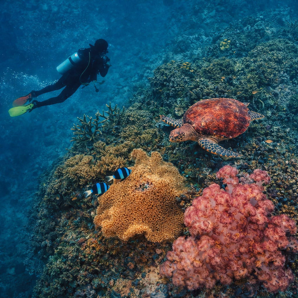 Diving - Cebu Philippines - Asia - Rendered - Digital File Digital My Custom Designs PDF