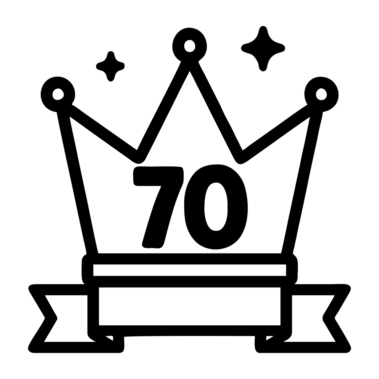 Birthday Golden Crown - Digital File - XCS Friendly Digital My Custom Designs PNG