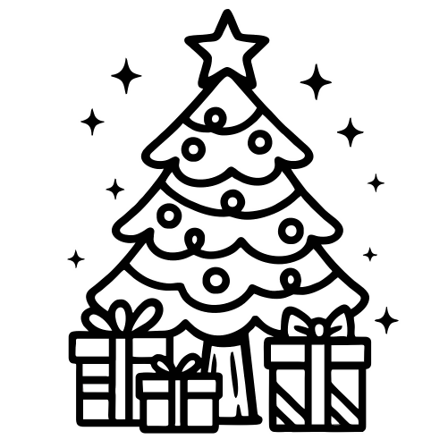 Tree with Presents - Digital File - XCS Friendly Digital My Custom Designs PDF