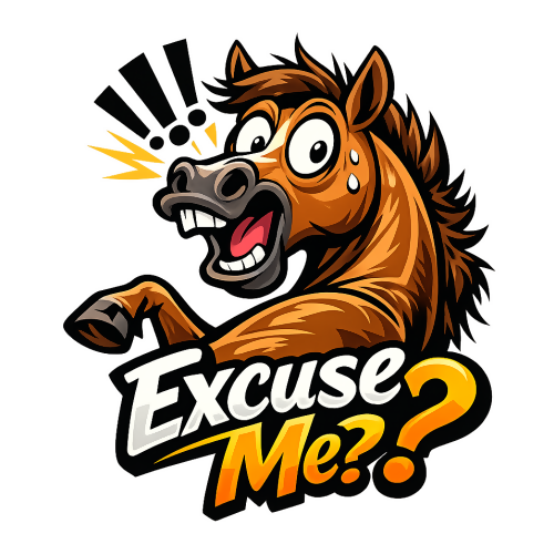 Humor & Whimsy - Shocked Horse - T Shirts - Digital File Digital My Custom Designs 300 DPI PNG