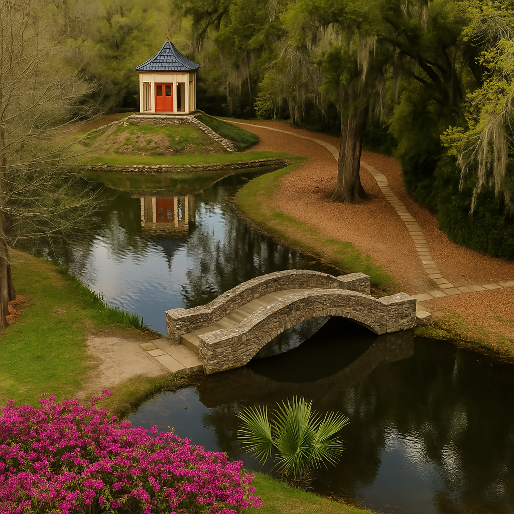Jungle Gardens - Avery Island - Louisiana United States - Rendered - Digital File Digital My Custom Designs PDF