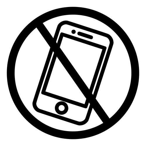 No Cell Phones Symbol - Digital File - XCS Friendly Digital My Custom Designs PDF