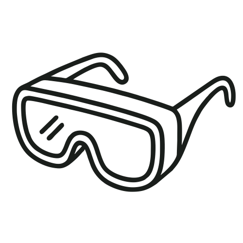Safety Goggles Sketch - Vector Graphics - Digital File Digital My Custom Designs PDF