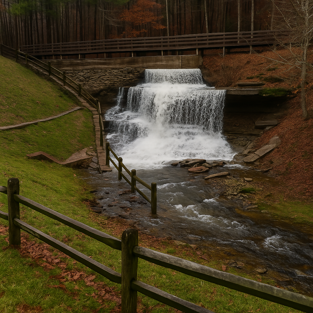 Albion Falls - Brown County State Park - Indiana United States - Rendered - Digital File Digital My Custom Designs PDF