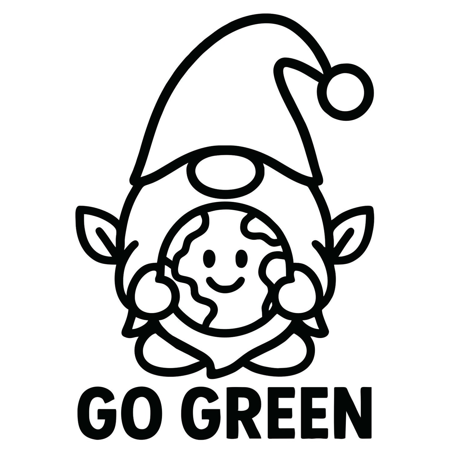Cartoon Earth Gnome - Digital File - XCS Friendly Digital My Custom Designs PNG