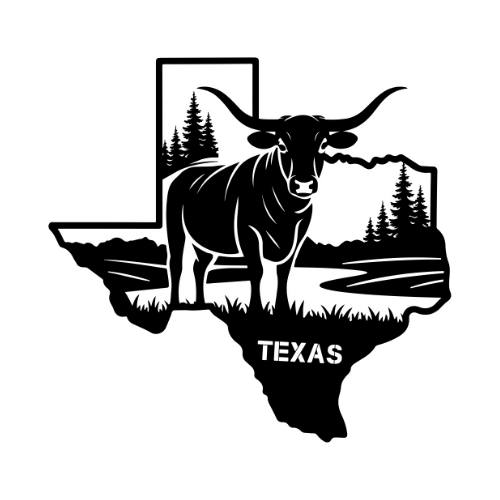Texas - Wall / Home Decor - State Outline - United States - Digital File Digital My Custom Designs ZIP File