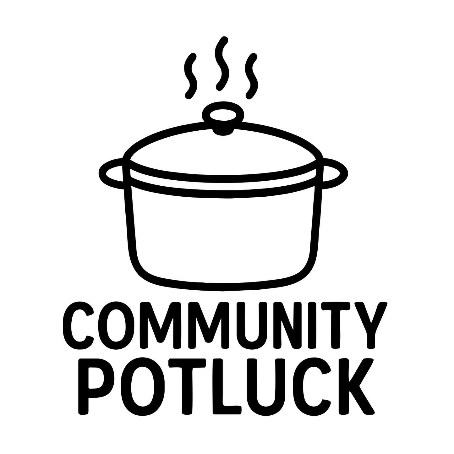 Community Potluck Badge - Digital File - XCS Friendly Digital My Custom Designs PNG