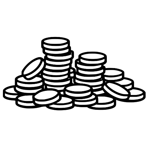 Gold Coins Pile - Digital File - XCS Friendly Digital My Custom Designs PDF