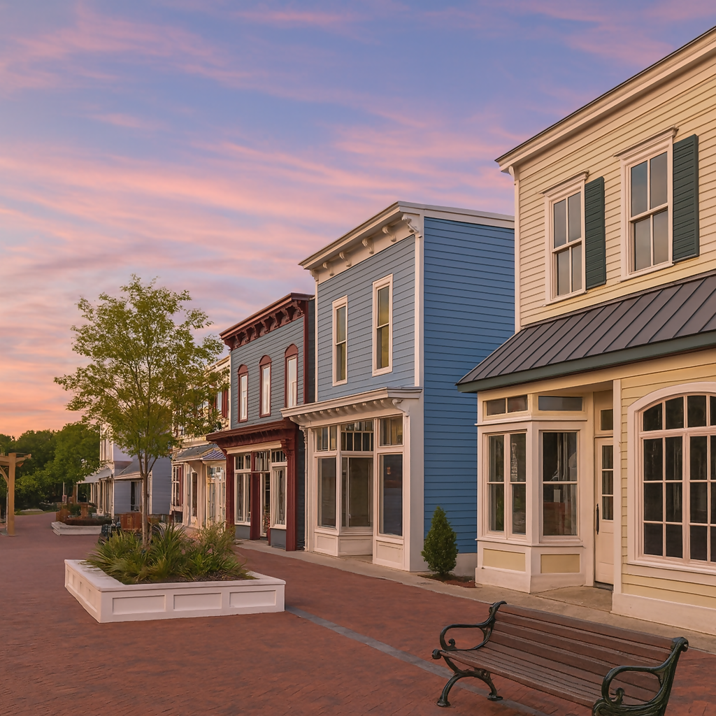 Washington Street Mall - Cape May Historic District - New Jersey United States - Rendered - Digital File Digital My Custom Designs PDF