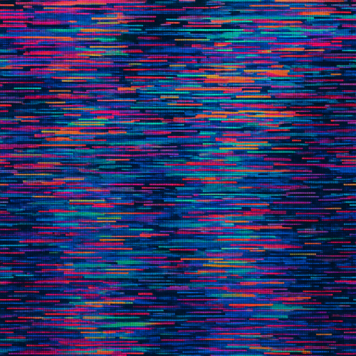 Futuristic and Sci-Fi - Glitch Inspired Pixel Storms With Shifting Colors - Pattern - Digital File Digital My Custom Designs PDF