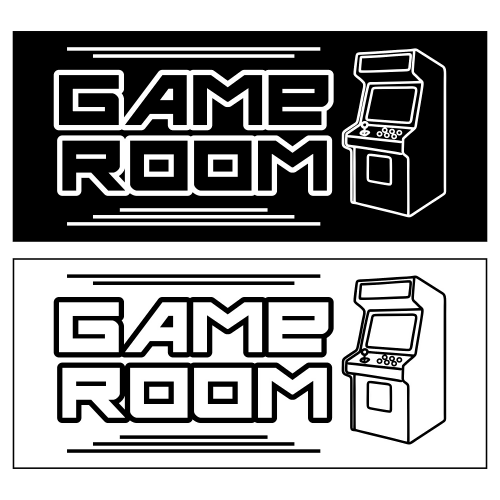 Game Room Sign - Digital File - XCS Friendly Digital My Custom Designs PDF