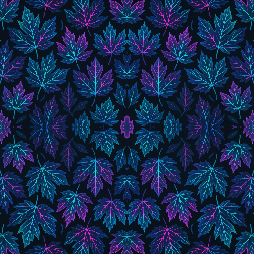 Floral and Botanical - Abstract Maple Leaves - Pattern - Digital File Digital My Custom Designs PDF