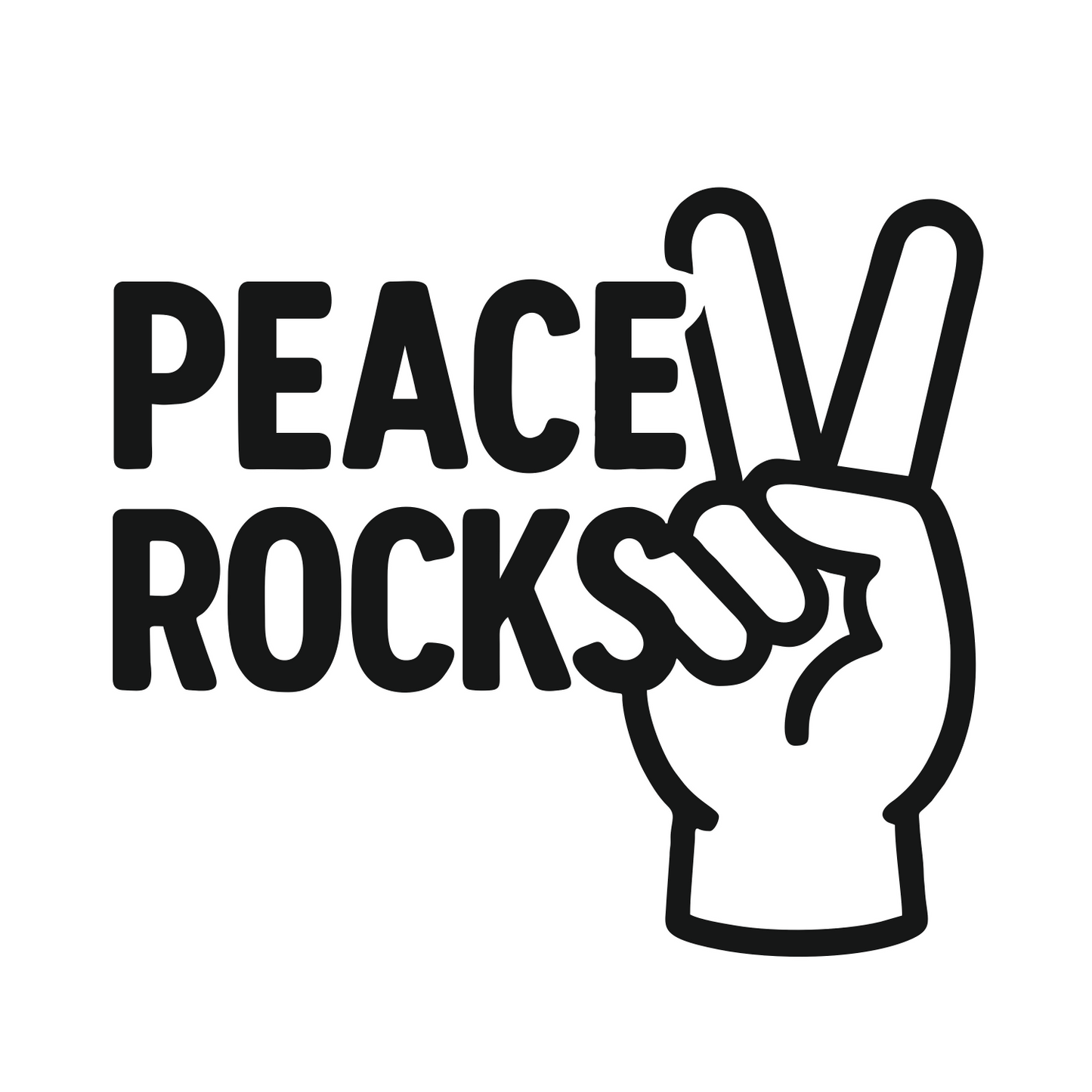 Peace Rocks - Digital File - XCS Friendly Digital My Custom Designs PNG