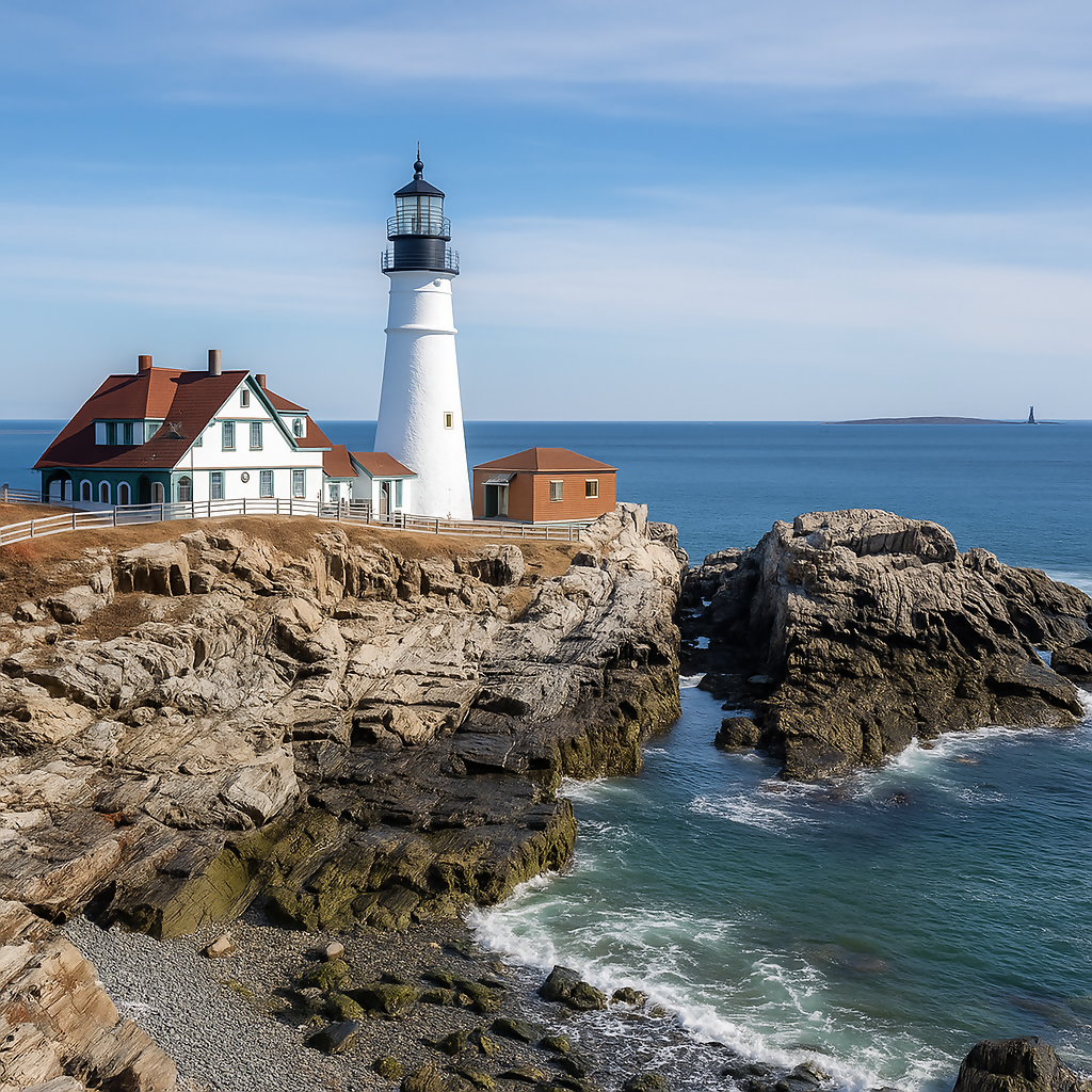 Portland Head Light - Maine United States - Rendered - Digital File Digital My Custom Designs PDF