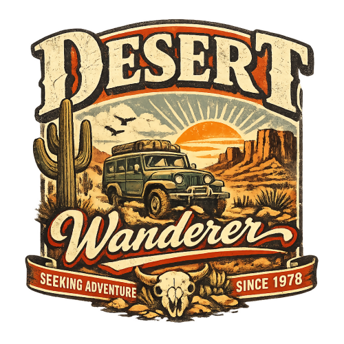 Motivation & Lifestyle - Desert Wanderer Adventure Awaits - T Shirt Design - Digital File Digital My Custom Designs 300 DPI PNG