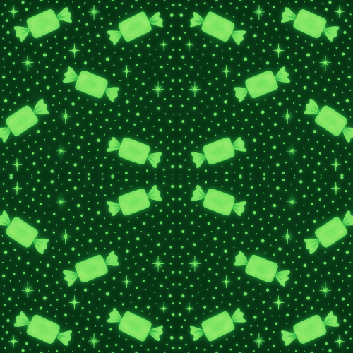 Food and Drinks - Glow In The Dark Candy Wrappers With Confetti Sparkles - Pattern - Digital File Digital My Custom Designs PDF