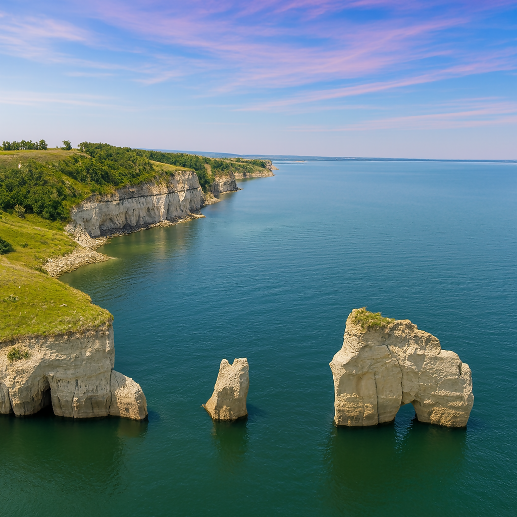 Government Bay - Lake Sakakawea - North Dakota United States - Rendered - Digital File
