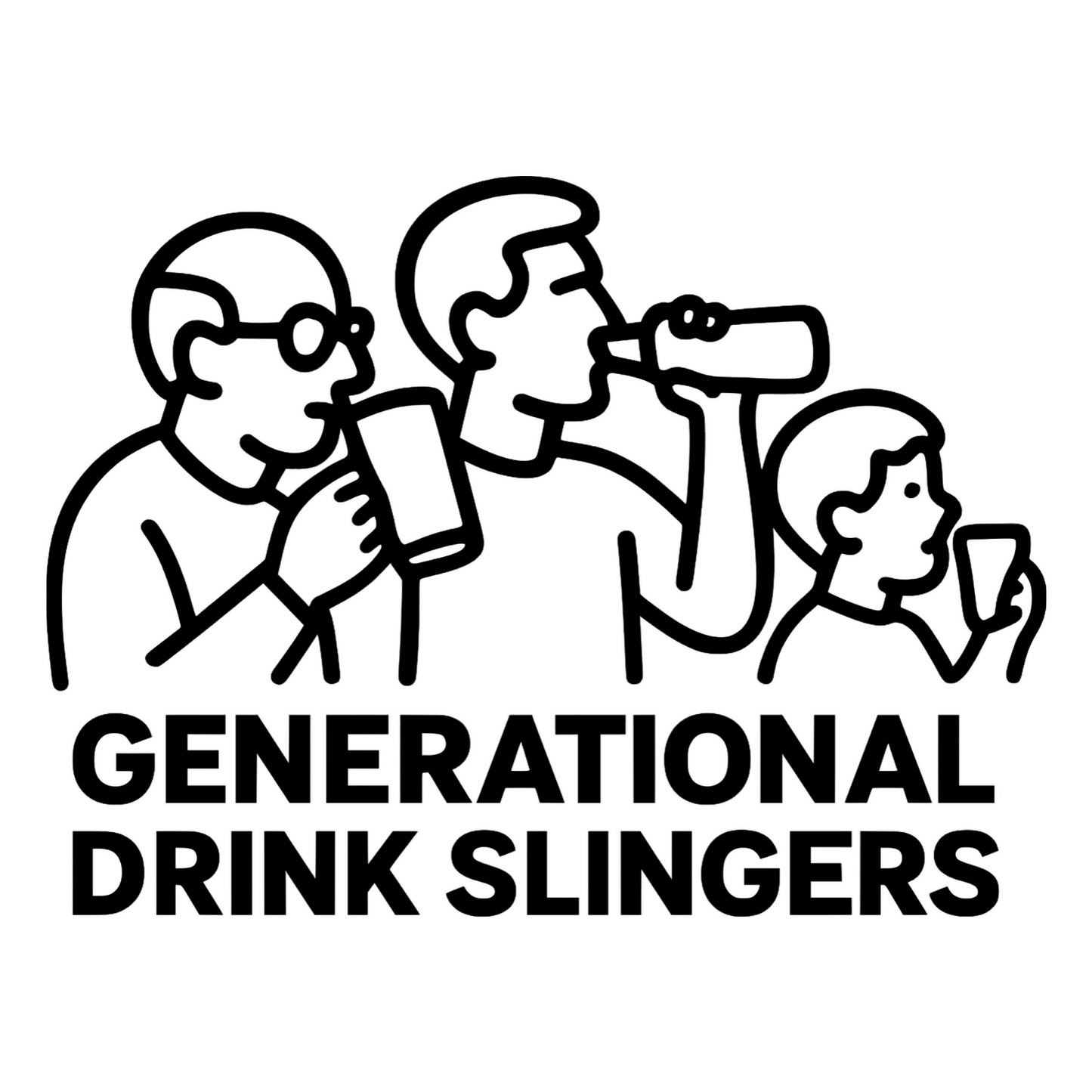 Generational Drink Slingers - Digital File - XCS Friendly Tumbler My Custom Designs PNG