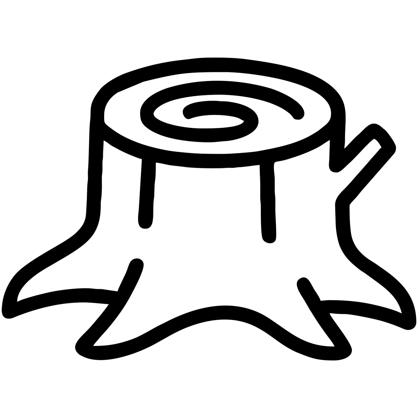 Tree Stump Design - Digital File - XCS Friendly Tumbler My Custom Designs PNG