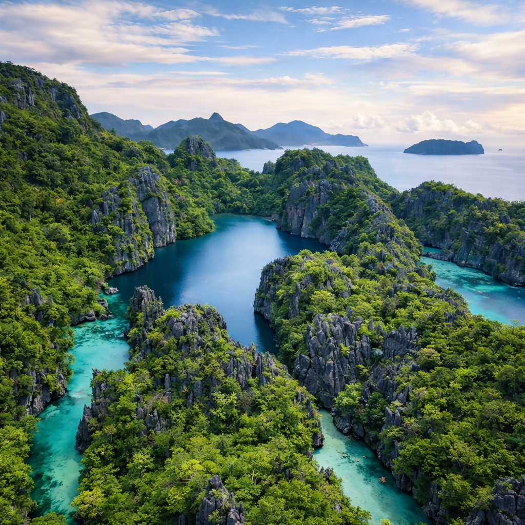 El Nido Big Lagoon - Palawan Philippines - Asia - Rendered - Digital File Digital My Custom Designs PDF