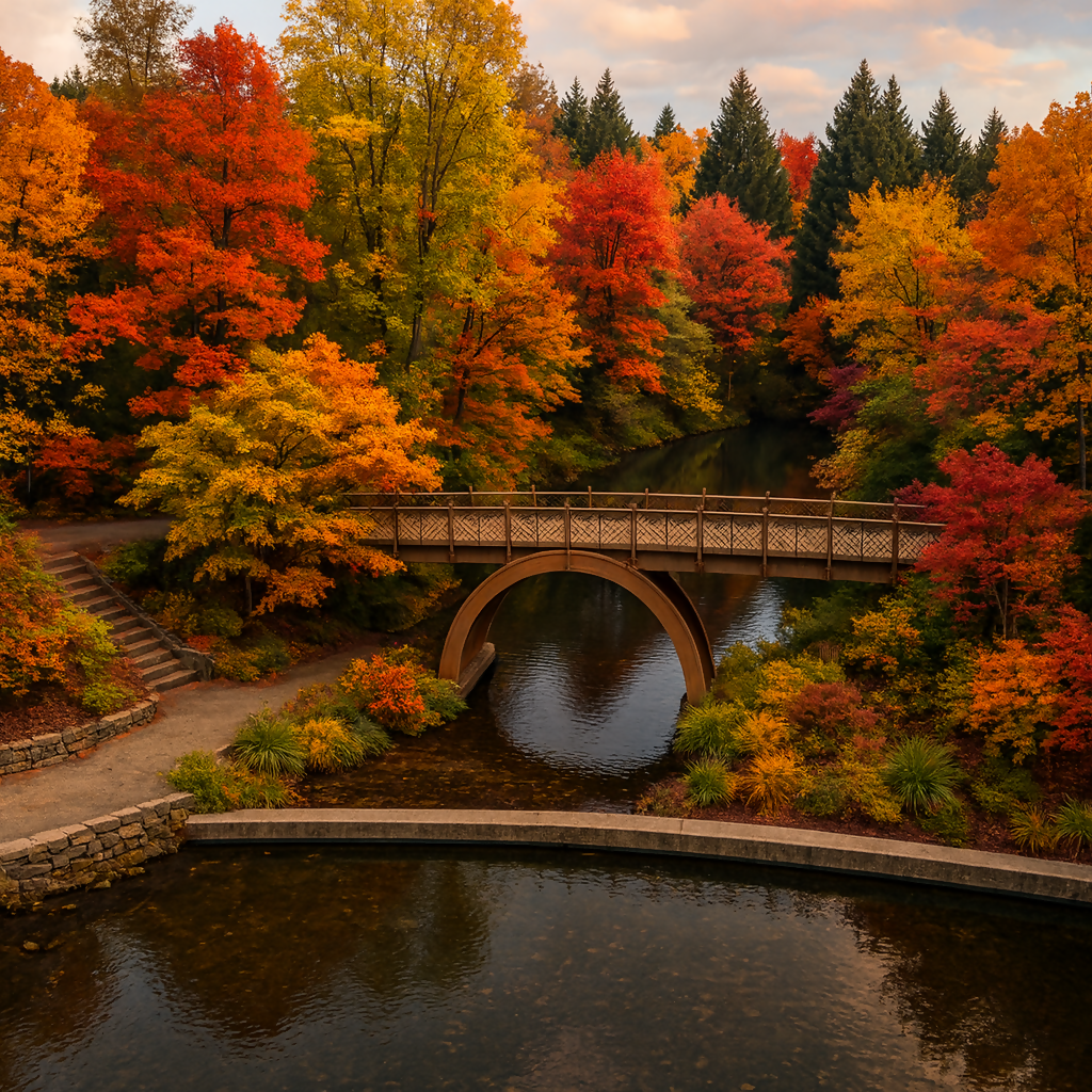 Crystal Springs Rhododendron Garden - Oregon United States - Rendered - Digital File Digital My Custom Designs PDF