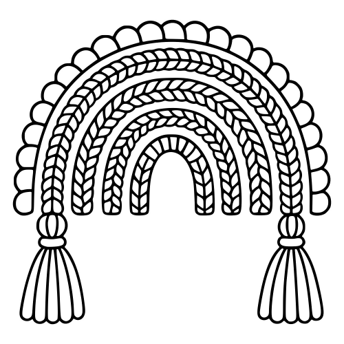 Crochet Rainbow Design - Digital File - XCS Friendly Digital My Custom Designs PDF