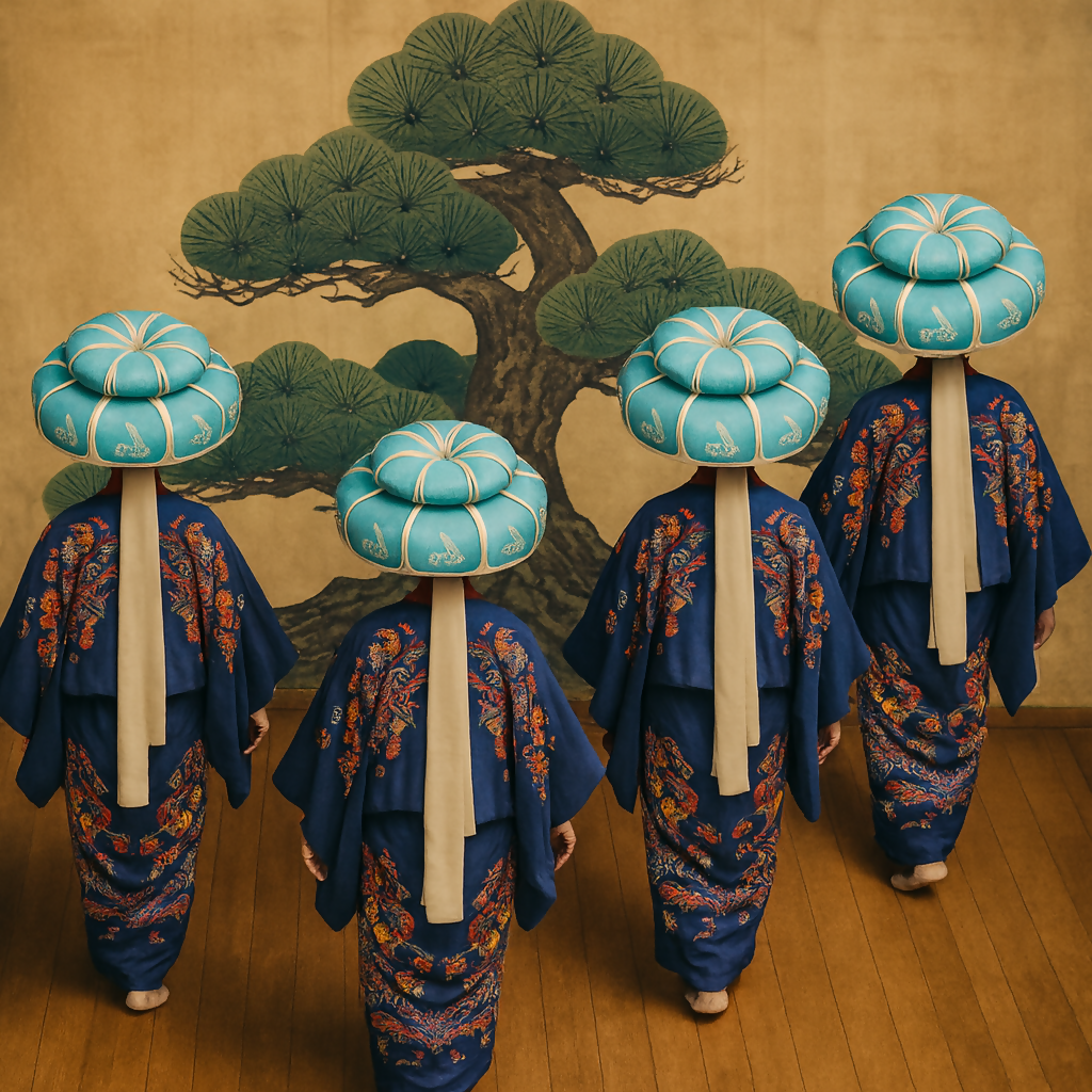 Ryukyu Traditional Dance - Okinawa Japan - Asia - Rendered - Digital File Digital My Custom Designs PDF