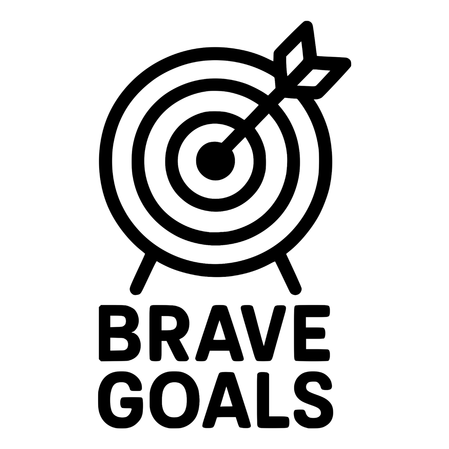 Brave Goals - Digital File - XCS Friendly Digital My Custom Designs PNG