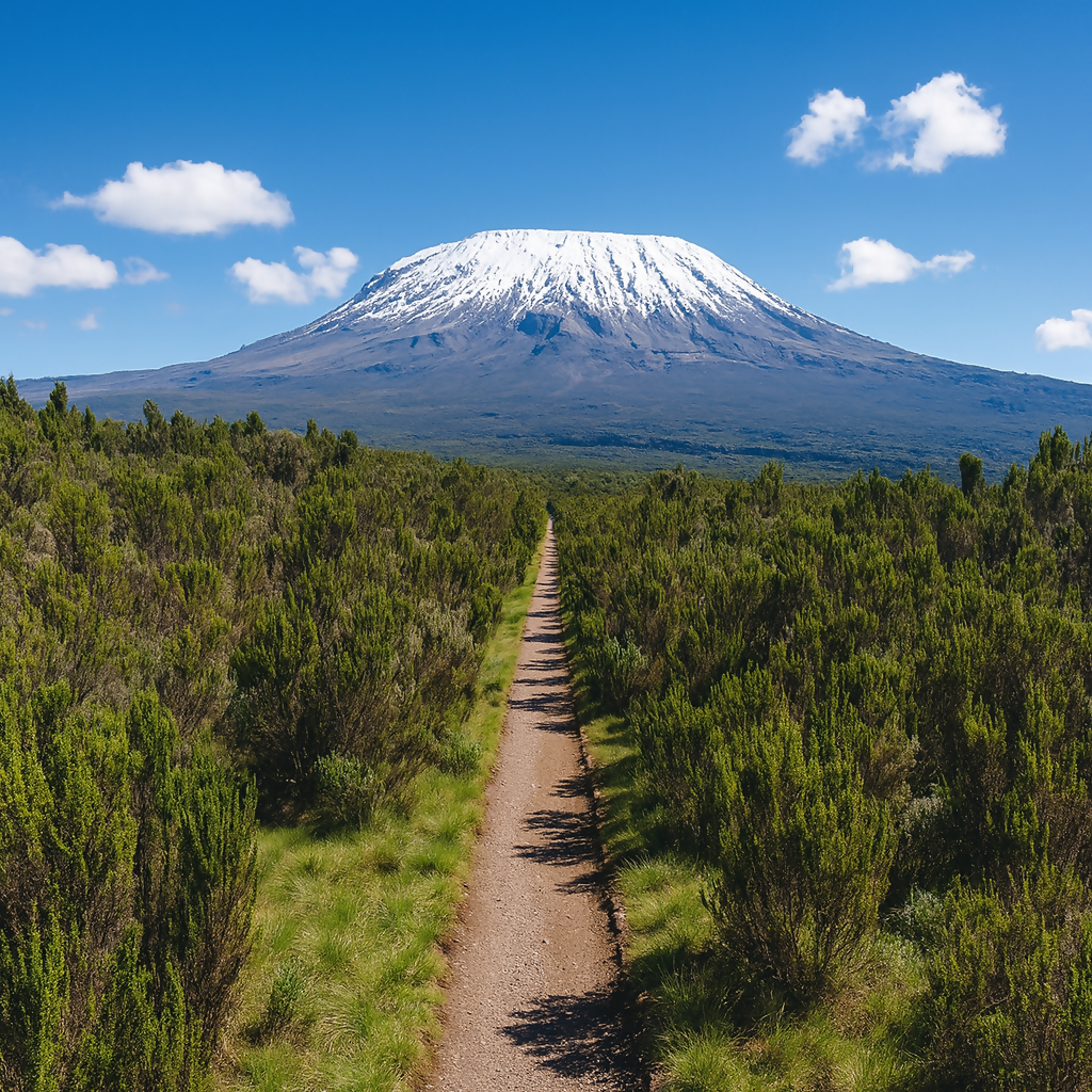 National Park Tours - Mount Kilimanjaro Tanzania - Africa - Rendered - Digital File Digital My Custom Designs PDF