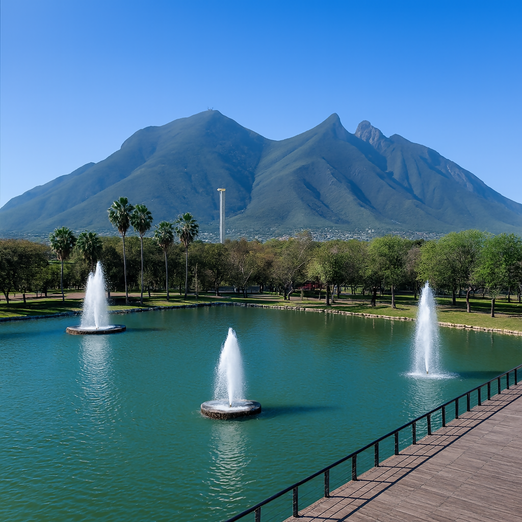 Monterrey Macroplaza & Fundidora Park (Macroplaza y Parque Fundidora) - Nuevo León Mexico - Rendered - Digital File Digital My Custom Designs PDF
