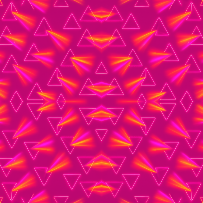 Geometric Abstract - Neon Game Controllers - Pattern - Digital File Digital My Custom Designs PDF