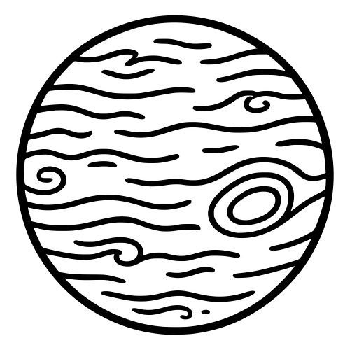 Jupiter Outline Sketch - Digital File - XCS Friendly Digital My Custom Designs PDF