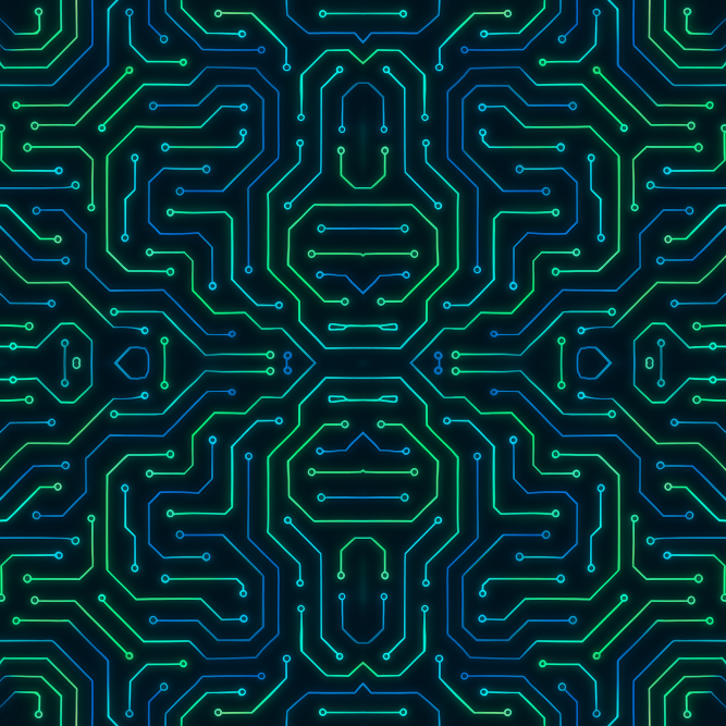 Geometric Abstract - Futuristic Circuit-board Lines Pattern - Digital File Digital My Custom Designs PDF