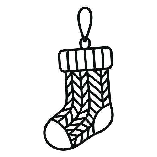 Knit Stocking Ornament - Digital File - XCS Friendly Digital My Custom Designs PDF