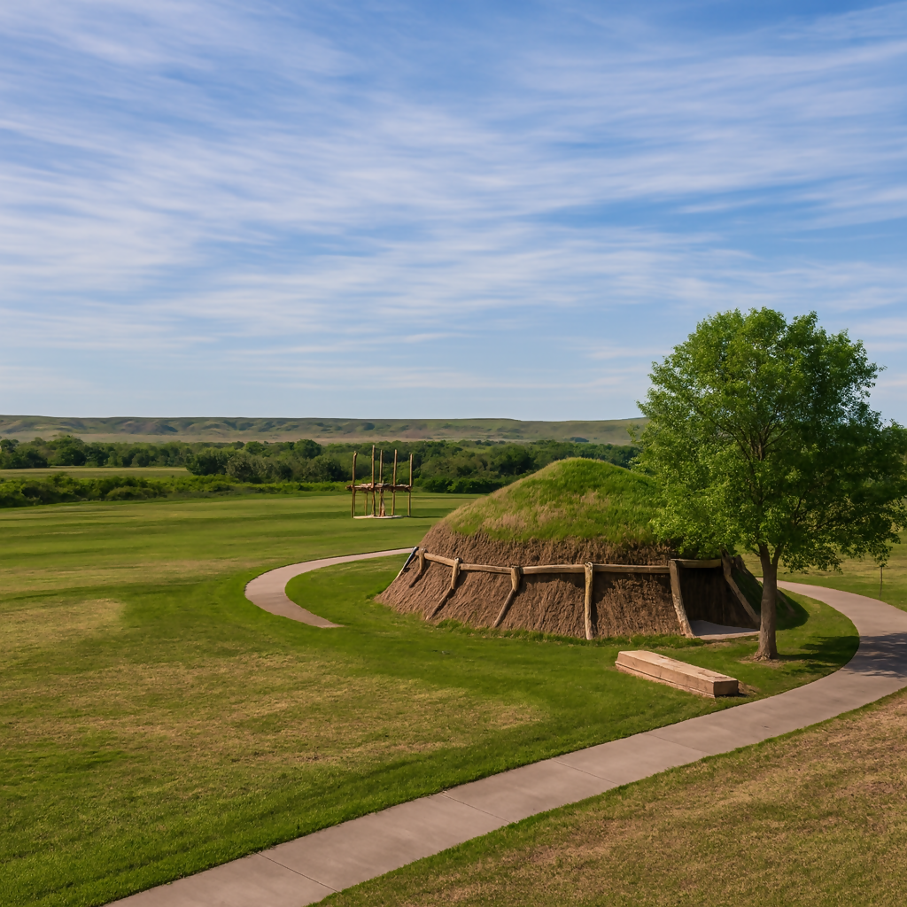 Knife River Indian Villages National Historic Site - North Dakota United States - Rendered - Digital File