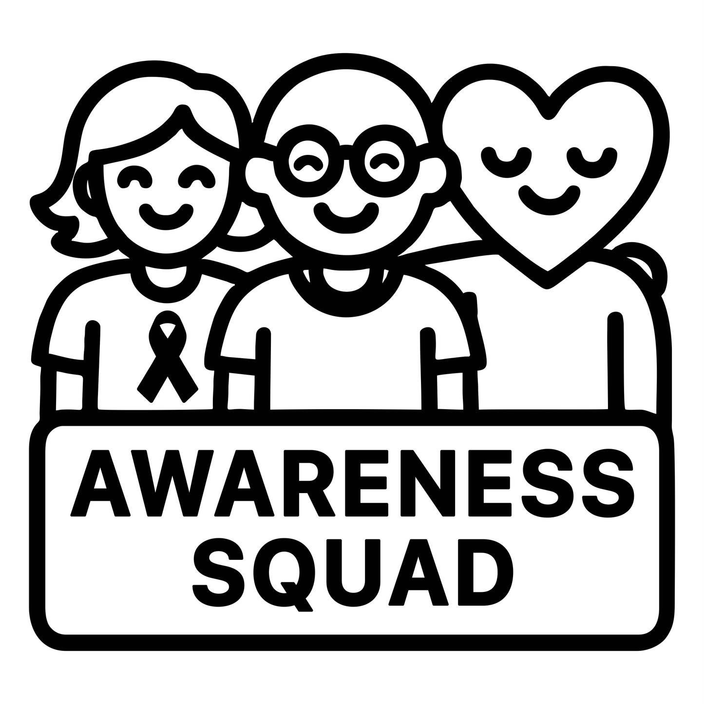 Awareness Squad - Digital File - XCS Friendly Digital My Custom Designs PNG