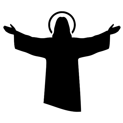 Jesus Silhouette - Vector Graphics - Digital File