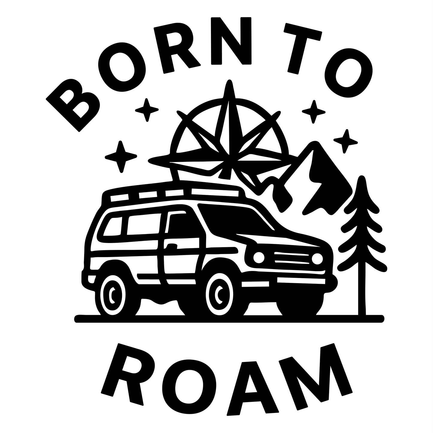 Born To Roam - Digital File - XCS Friendly Digital My Custom Designs PNG